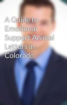 A Guide to Emotional Support Animal Letters in Colorado