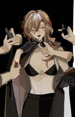 Am I helping? (Fem-chuuya X fem-reader) // smut// fluff??//