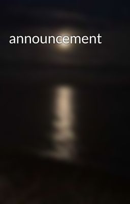 announcement 