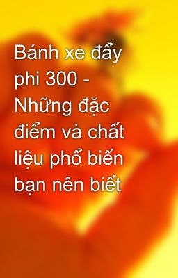 Bánh xe đẩy phi 300 - Những đặc điểm và chất liệu phổ biến bạn nên biết