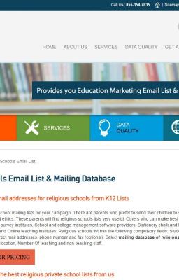 Buy Accurate Religious School Mailing Lists