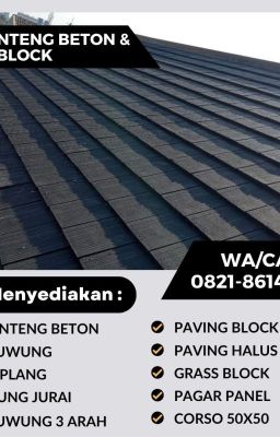 CALL / WA 0821-8614-8884, Genteng Beton Datar Berkualitas Tinggi