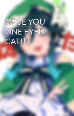 GEGE YOU ONE EYED CAT!!!