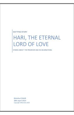 hari, the  lord of eternal love, short stories on narayana✔️