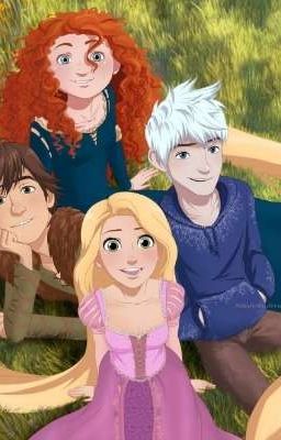 (httyd+brave+tangled+rotg) watching the big 4