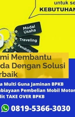 Hubungi WA 081953663030 Pinjaman Dana Gadai BPKB Kronjo Tangerang