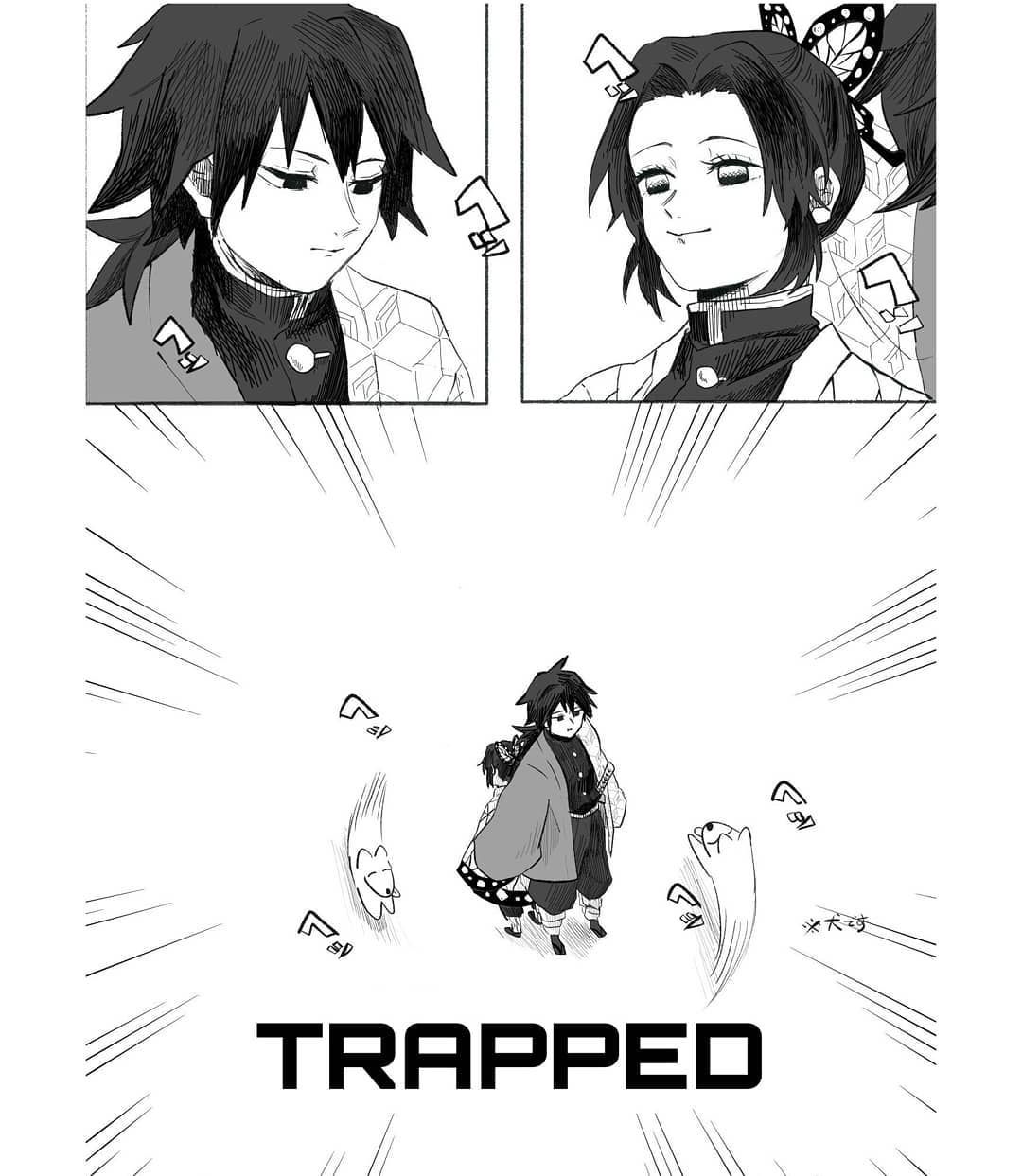 Giyuu X Shinobu {trapped} - Story Kimetsu No Yaiba {comics & Doujinshis 