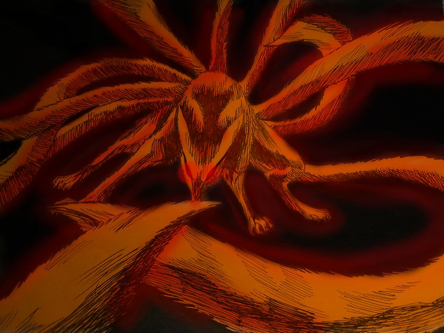 Nine tails. Наруто девятихвостый демон Лис. 9 Хвостый Лис Наруто. Девятихвостый Лис курама. 9 Хвостый демон Лис.