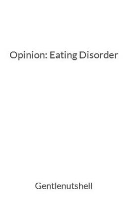 Opinion: Eating Disorder