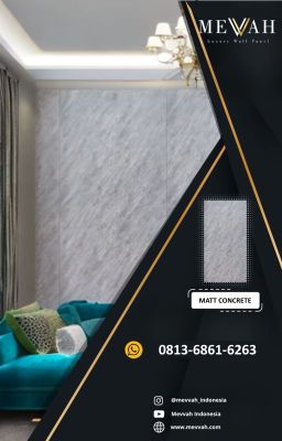 Panel Tembok PVC Corak Marble Abu Abu Untuk Gedung Di Indragiri Hulu