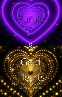 Purple &Gold Hearts