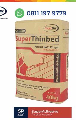 SEDANG DISKON!! Lem Perekat Bata Ringan SuperMix SuperThinbed SP-100,