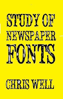 Study of Newspaper Fonts