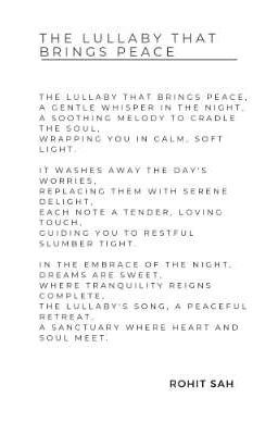 The Lullaby That Brings Peace