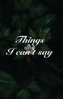 Things I can't say