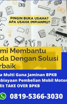 WA 081953663030 Pinjaman Dana Gadai BPKB Jaticempaka Bekasi