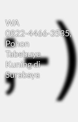 WA 0822-4466-3535, Pohon Tabebuya Kuning di Surabaya