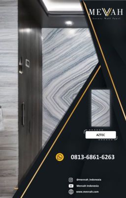 Wall Panel PVC Motif Marble Abu Abu Untuk Toilet Di Rokan Hulu