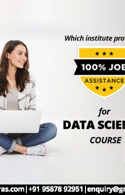 Which institute provides 100% Job assistance for a Data Science course?
