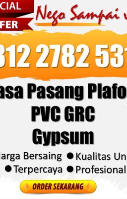TERBAIK ✆ WA 0812 2782 5310 Jasa Pasang Plafon PVC Klaten